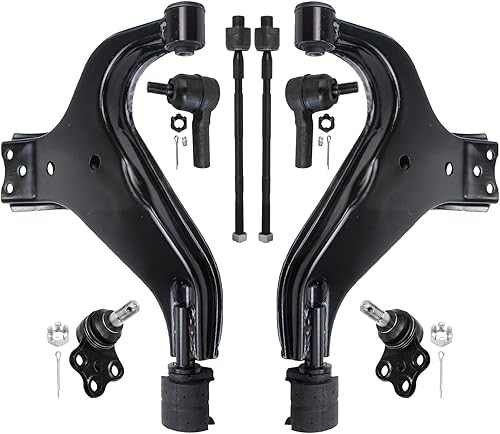 Miniatura 109 de Detroit Axle - Kit de brazos de control de extremo delantero RWD para Dodge Ram 03-06 2500 3500, 2 brazos de control superior con rótula 2 varillas
