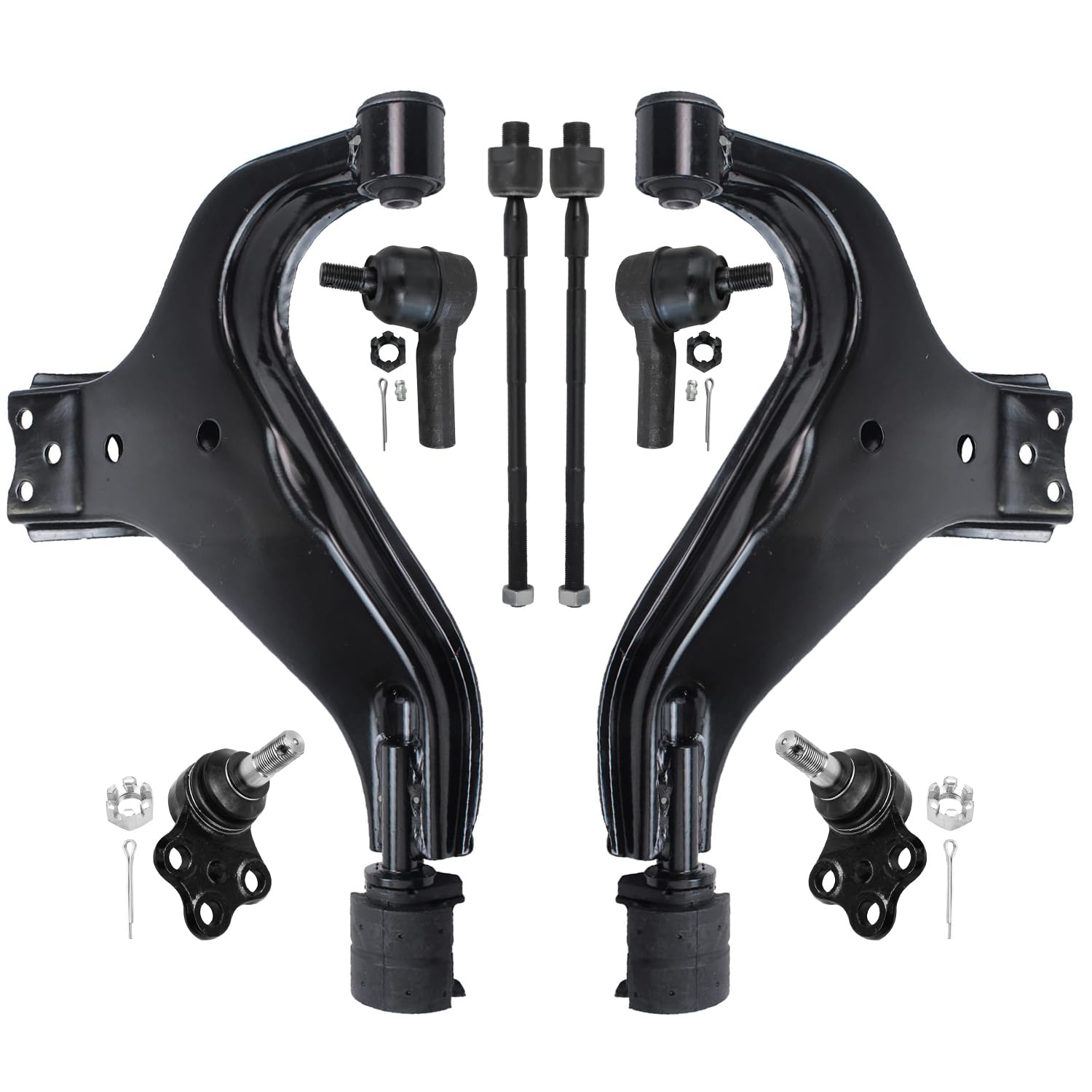 Detroit Axle - 8pc Front End Kit for 1996-2004 Nissan Pathfinder, 1997-2003