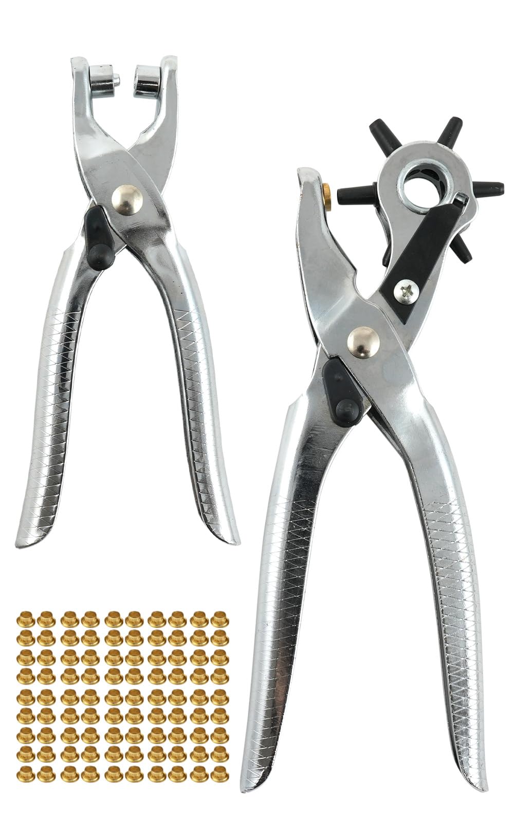 Amazon.co.jp: [PLATA] ハトメパンチ 穴あけパンチ レザーパンチ 回転