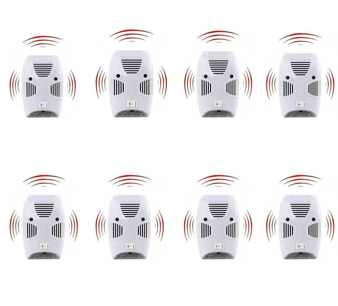 Vunexo Ultrasonic Pest Repeller Repellent,Ultrasonic Electronic Ant,Mosquito, Rat, Roach, Flea, Rodent, Insect,Latest Upgrade Devices for-Eco (Pack- 8)