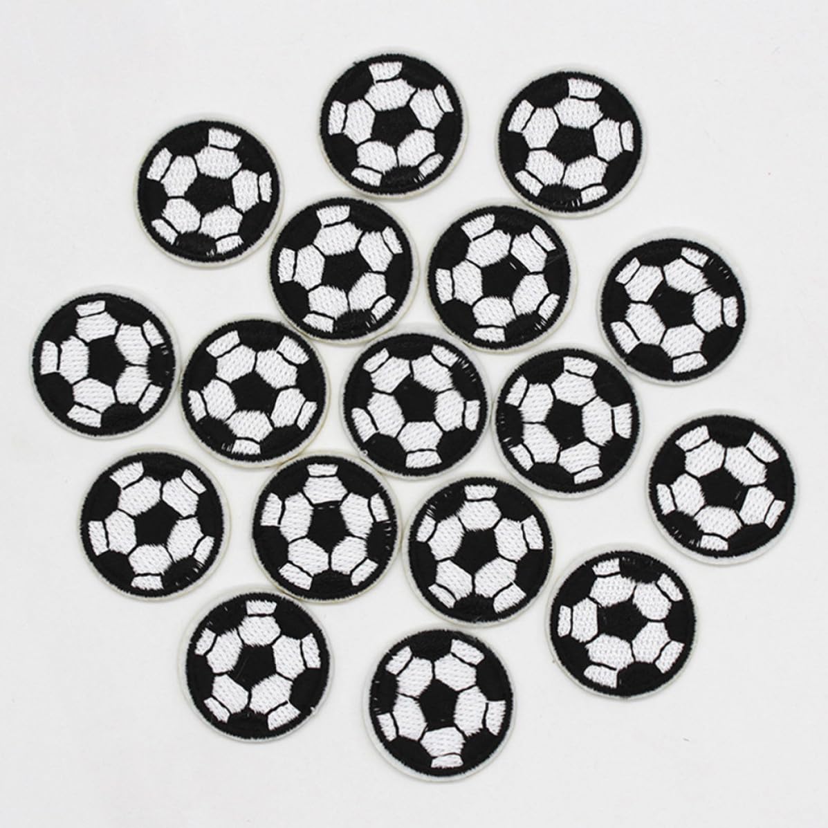 10 Parches Bordados de Fútbol de Tejido para Planchar Función de Cubrir Agujeros en Chaquetas y Ropa para Proyectos de Manualidades y Bricolaje