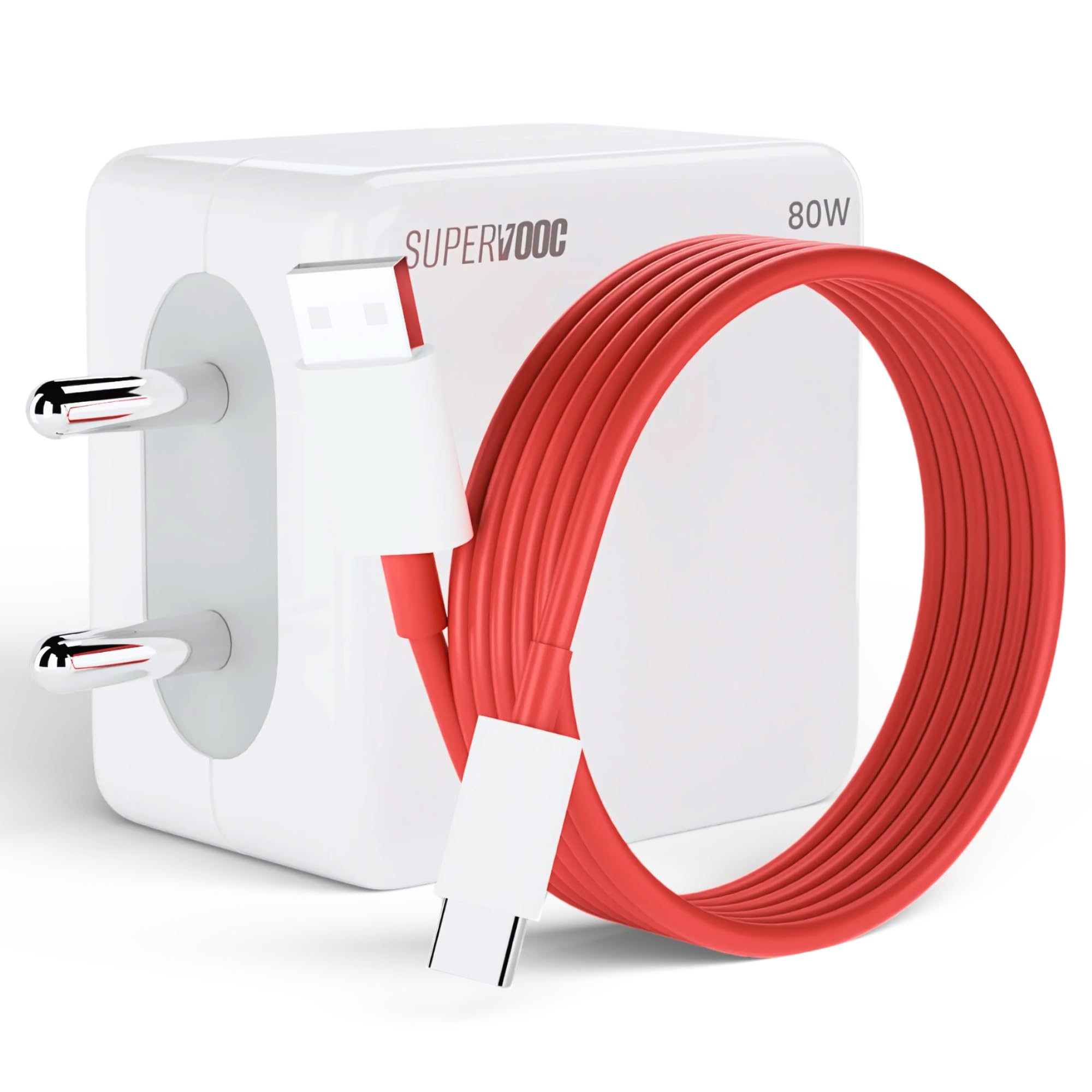 AILKIN 80W Power Adapter-SUPERVOOC Ultra Fast Charger for OnePlus with True 80W PD Charging | Compatible with OnePlus 12/12R/11/11R/10/10R, Nord CE 3 Lite 5G, Nord 2T 5G, Nord CE 2 Lite 5G, Nord 5G