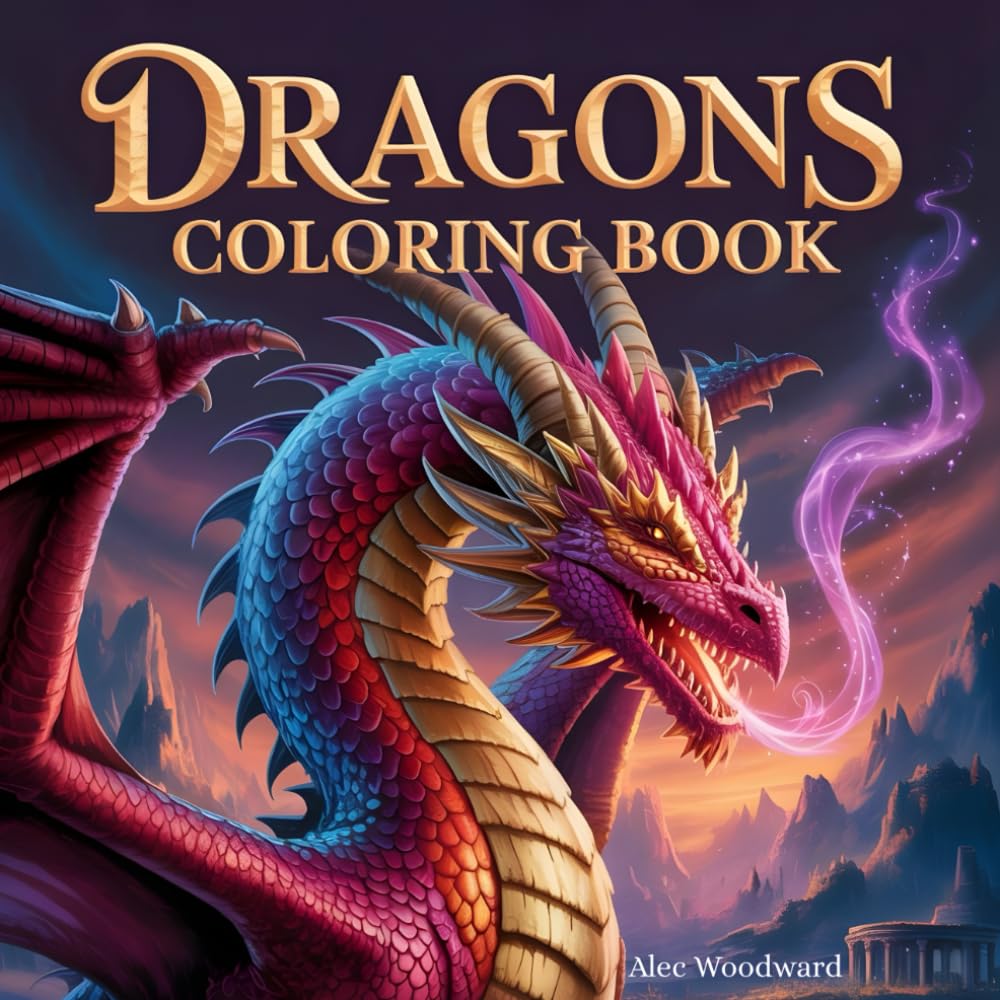 Dragons Coloring Book: Cute and Friendly Creatures