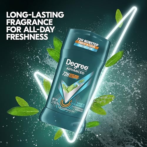 Degree Men Antiperspirant Deodorant Sage & Ocean Mist 72-Hour Sweat And Odor Protection Antiperspirant For Men With Body Heat Activated Technology 2.7 Oz thumb #3