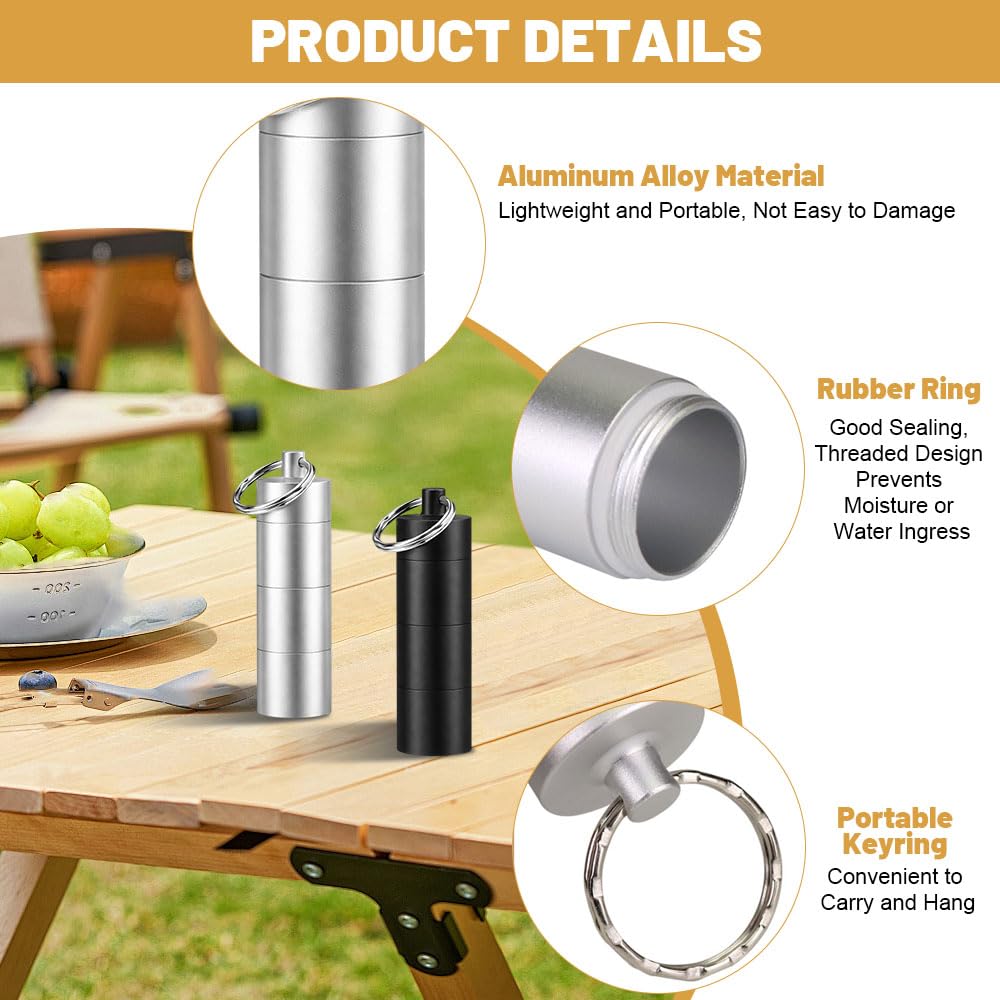 Lot de 2 Mini Pot à épices Avec Sac à Cordon et Cuillère,Boite a Epice Camping,SZMK Pot Epice Voyage Portable,Mini Salière Aluminium,Flacon Epices Cuisine,Petit Bocal à épices pour BBQ, Pique-Nique