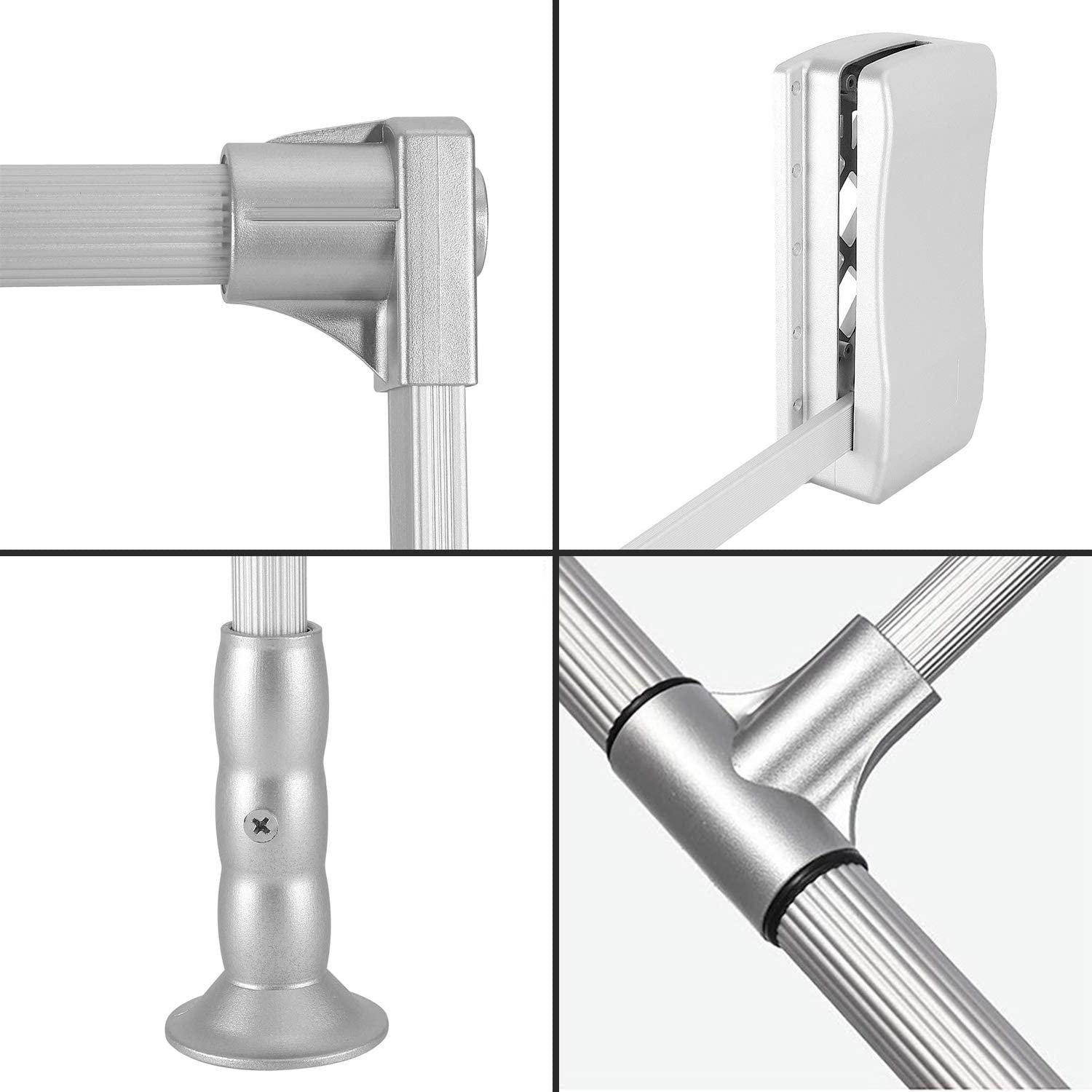 ybaymy Pull Down Closet Rod 8901210mm Aluminum Adjustable Closet Pull