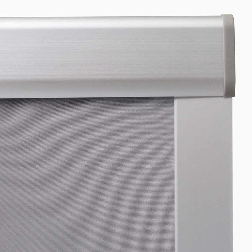 Roleta zaciemniająca, szara SK08, okno dachowe, poliester z powłoką aluminiową, 973 x 1212 mm, łącznie z akcesoriami montażowymi, ochrona przed wysoką temperaturą, nieprzejrzysta, ochrona