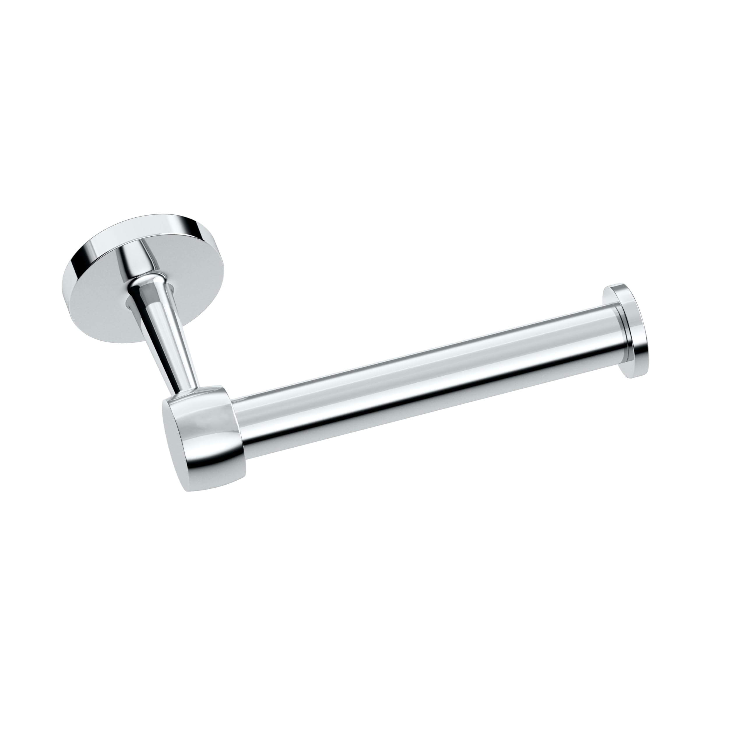 Gatco 5213 Gibson Euro Toilet Paper Holder | Modern Open Arm Wall-Mounted TP Holder | Retro Curves, Stylish Decorative Hardware, Heavy Duty Metal, EZ Ancor Mounting | Chrome Finish