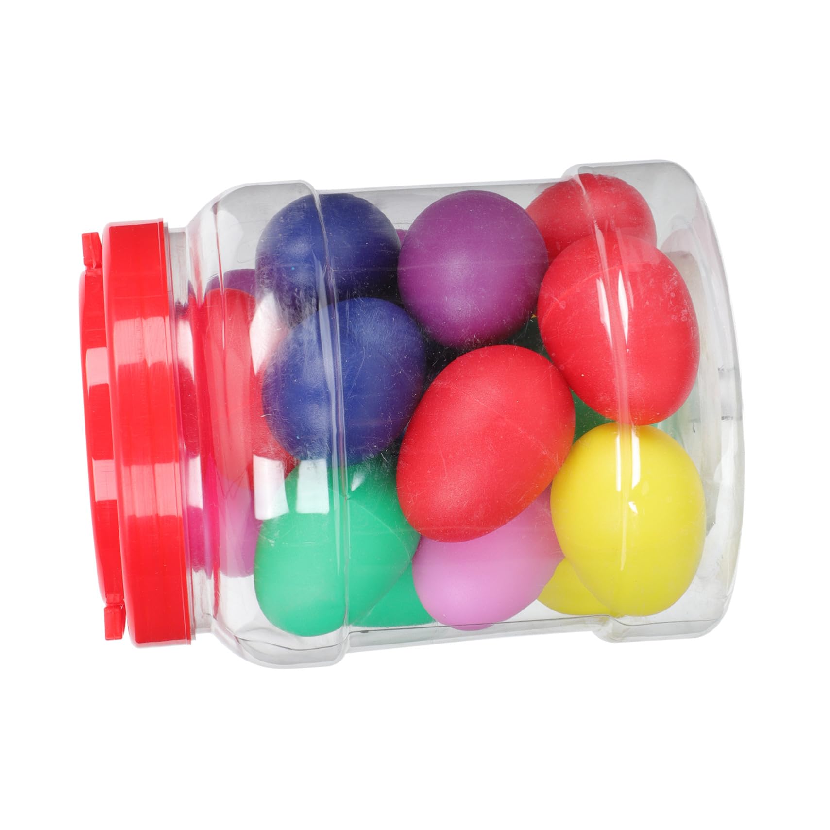 Strumenti Musicali Percussione Uova in Plastica 20 Pezzi Superficie Liscia per Back To School Party e Giochi Educativi per Ragazzo Ragazza Colore Casuale