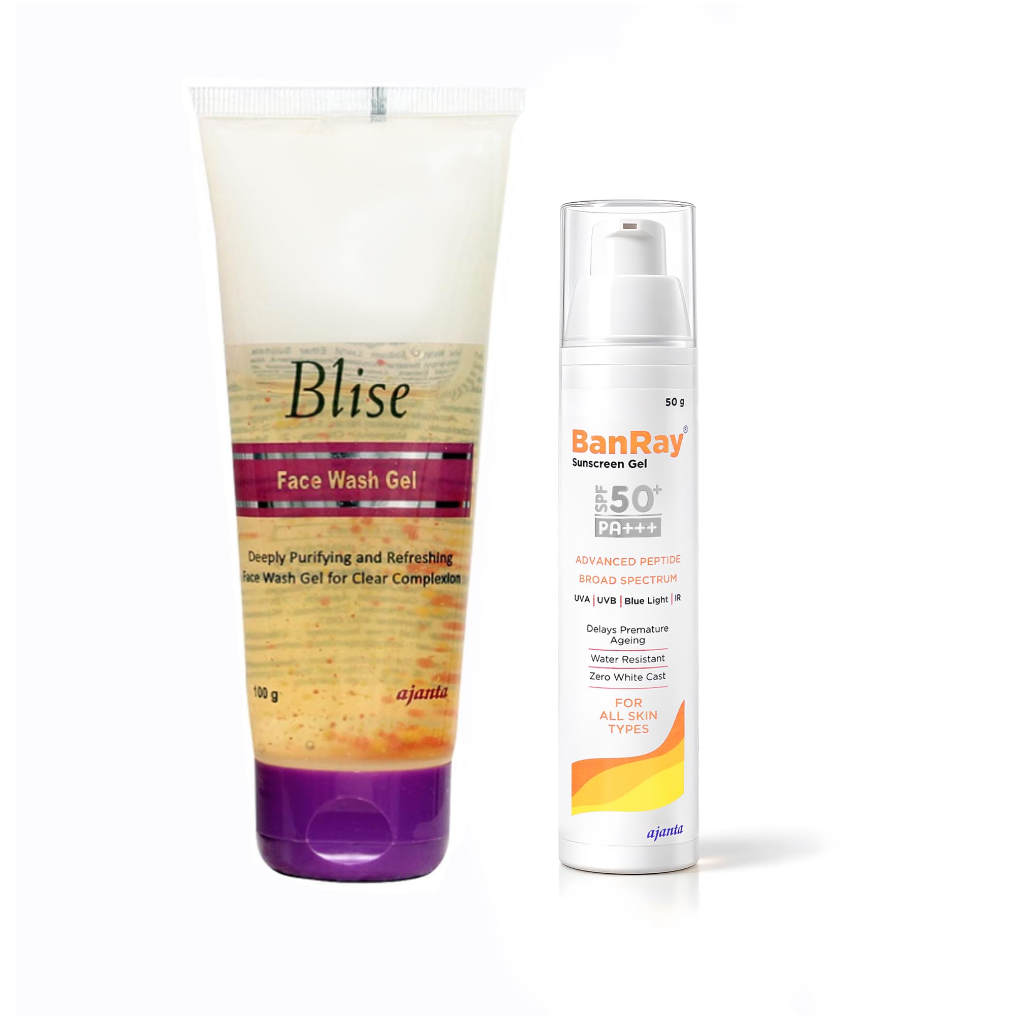 Blise Deeply Purifying & Refreshing Face Wash Gel 100g + Banray Sunscreen Gel SPF 50 PA+++ 50g Combo Kit | Clear Complexion Deep Pore Cleanser & Lightweight Daily Invisible Matte UV Protection Shield-image-11