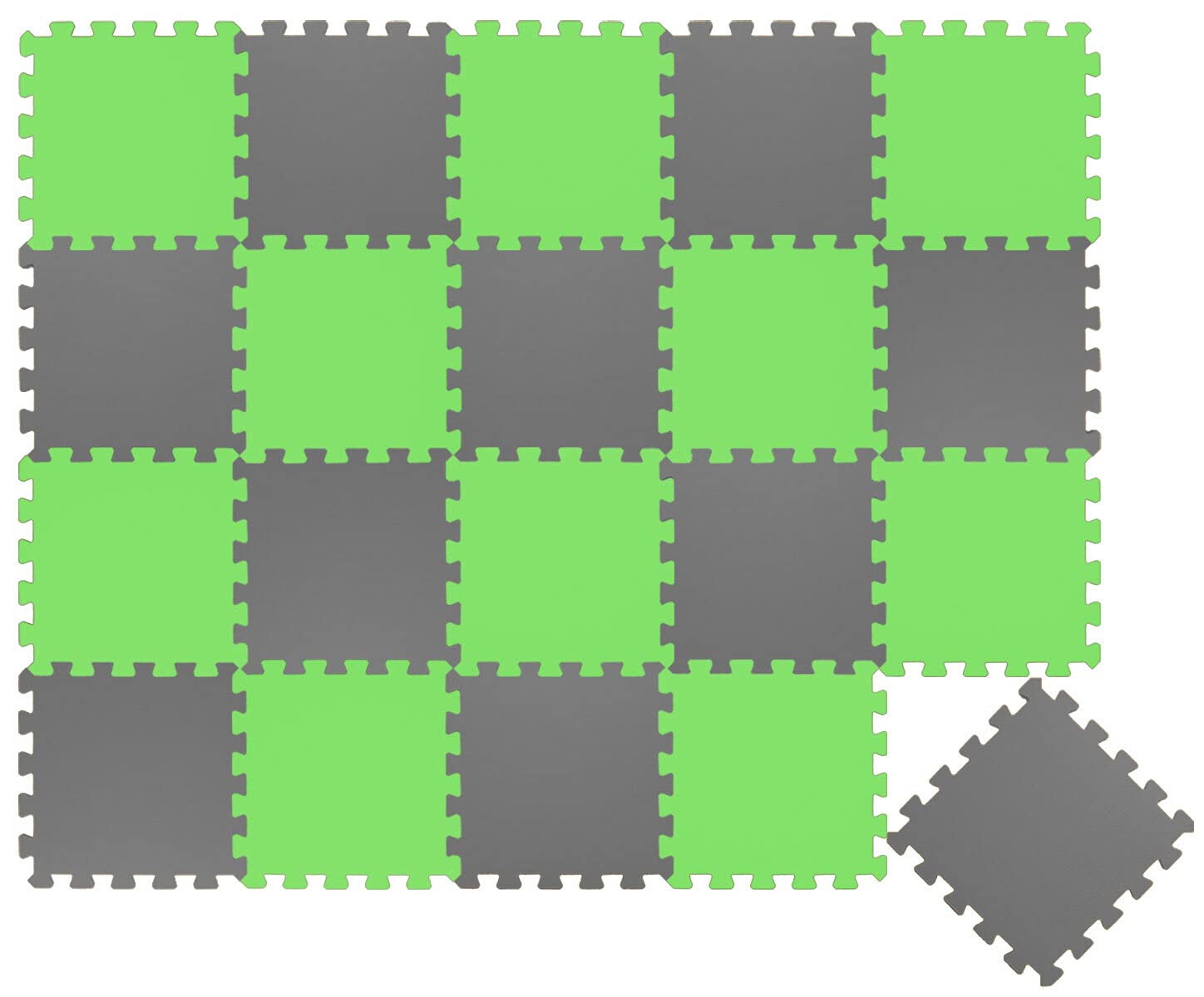 LittleTom 18 Pieces Baby Play Mat - 30x30 Soft Puzzle Mats Floor Playmat Interlocking Foam Tiles