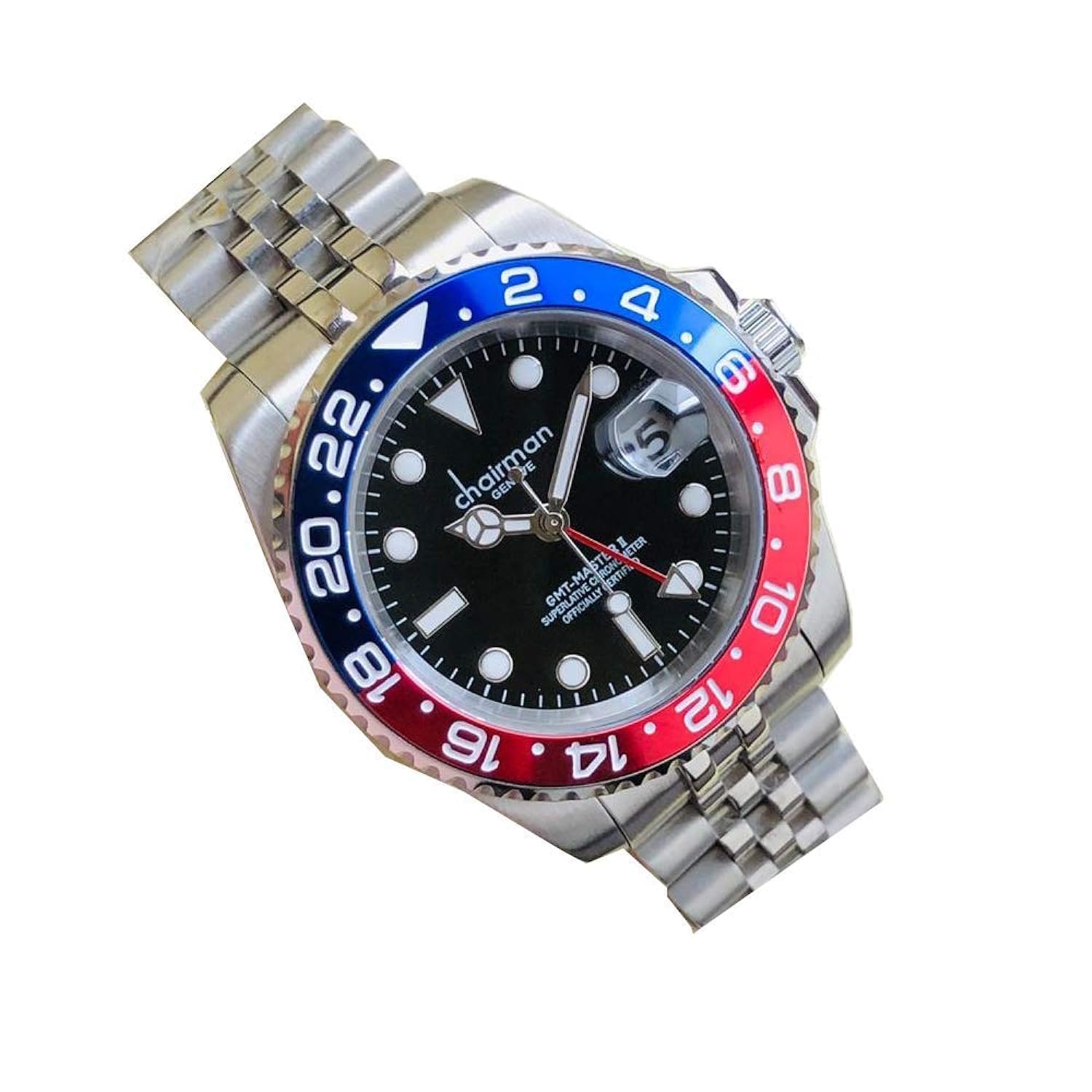 Stainless Steel Quartz Analogue Watch with Blue Dial For Men