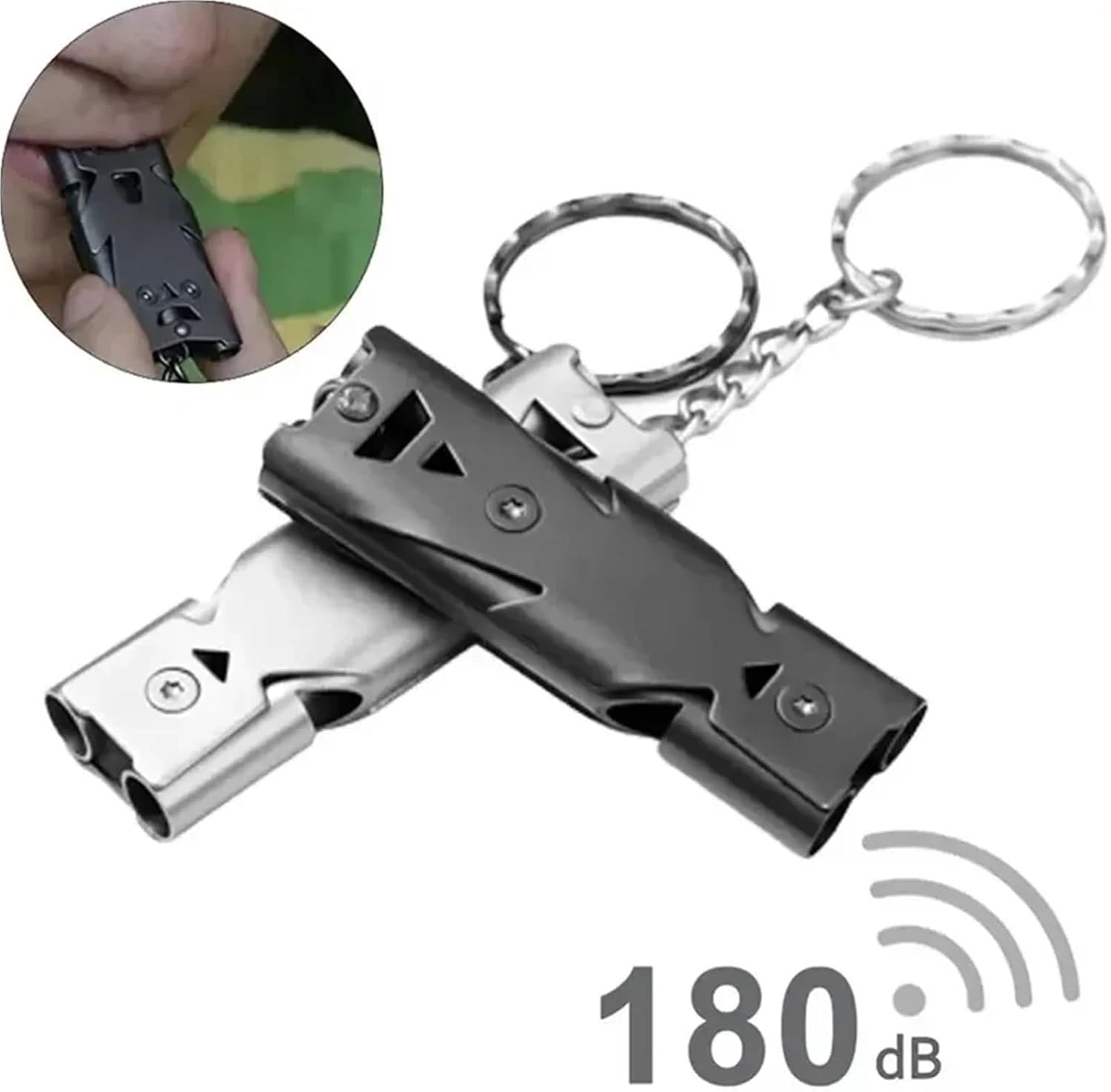 Safety Whistle 20PC High Decibel Portable Outdoor Survival Emergency Camping Tool Multifunction Whistle