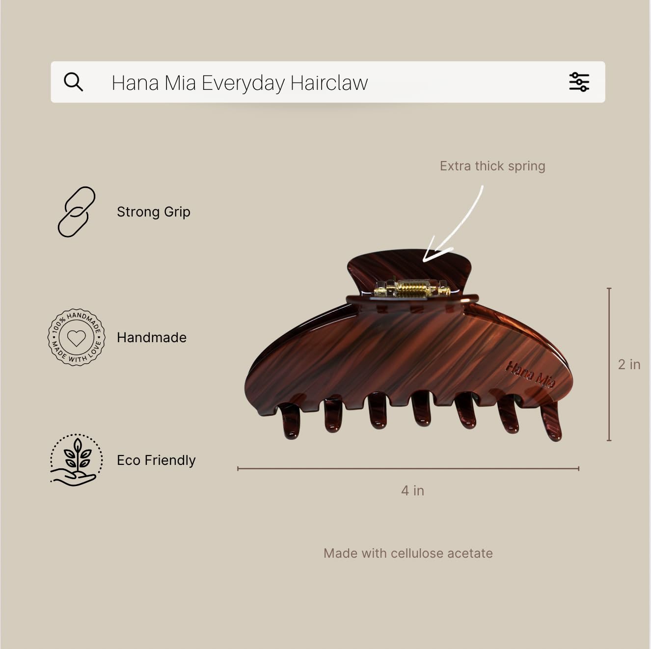 Amazon.com : Luxury Burgundy Claw Clip for Women | Our Large 