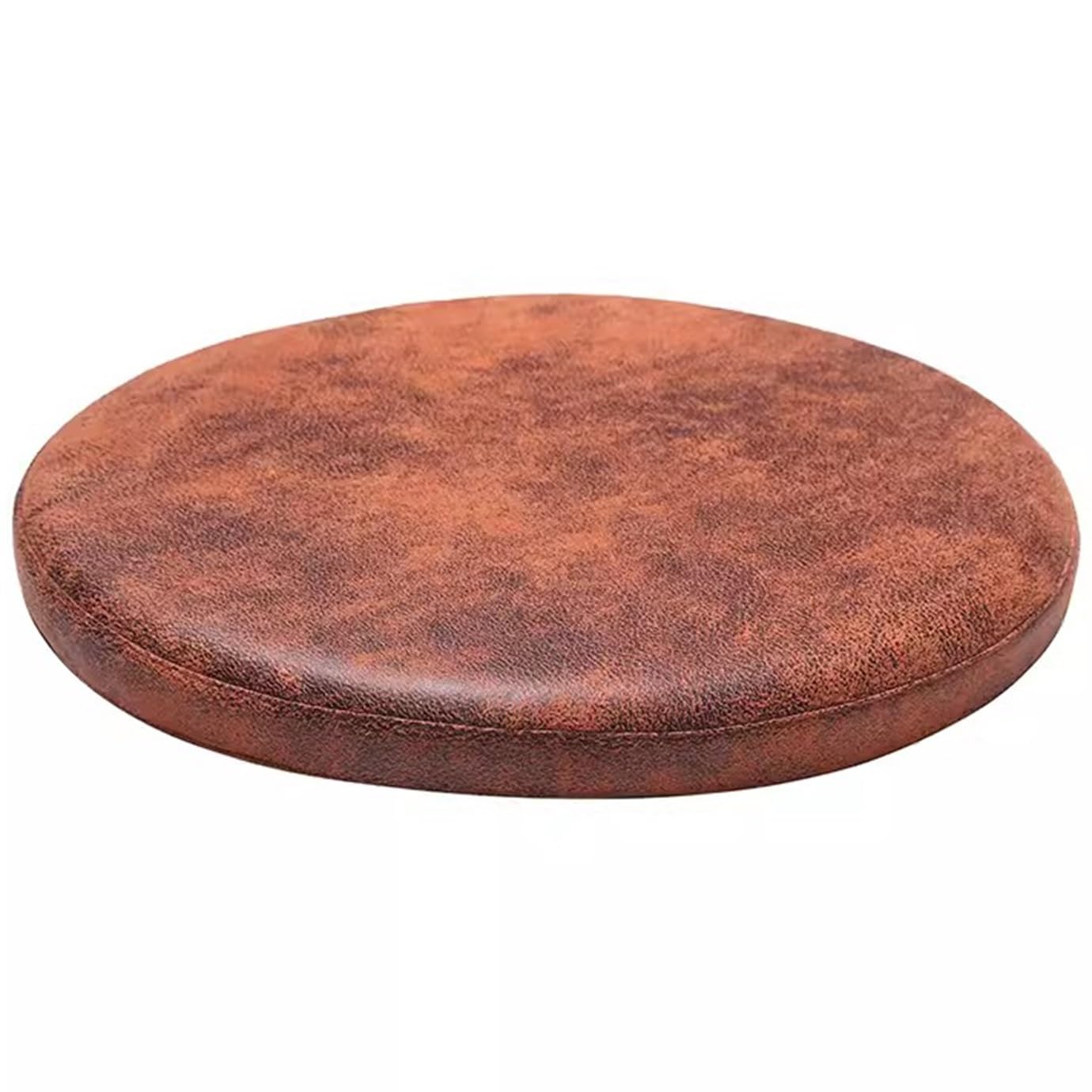 MOODMUSE Round Chair Cushion,Leather Seat Pad For Round Chairs,12/14/16/18 Inch Round Seat Cushions,4.5cm Thick Memory Foam Chair Cushion,Waterproof And Removable Cover(Orange,40cm/16in) โ image 1