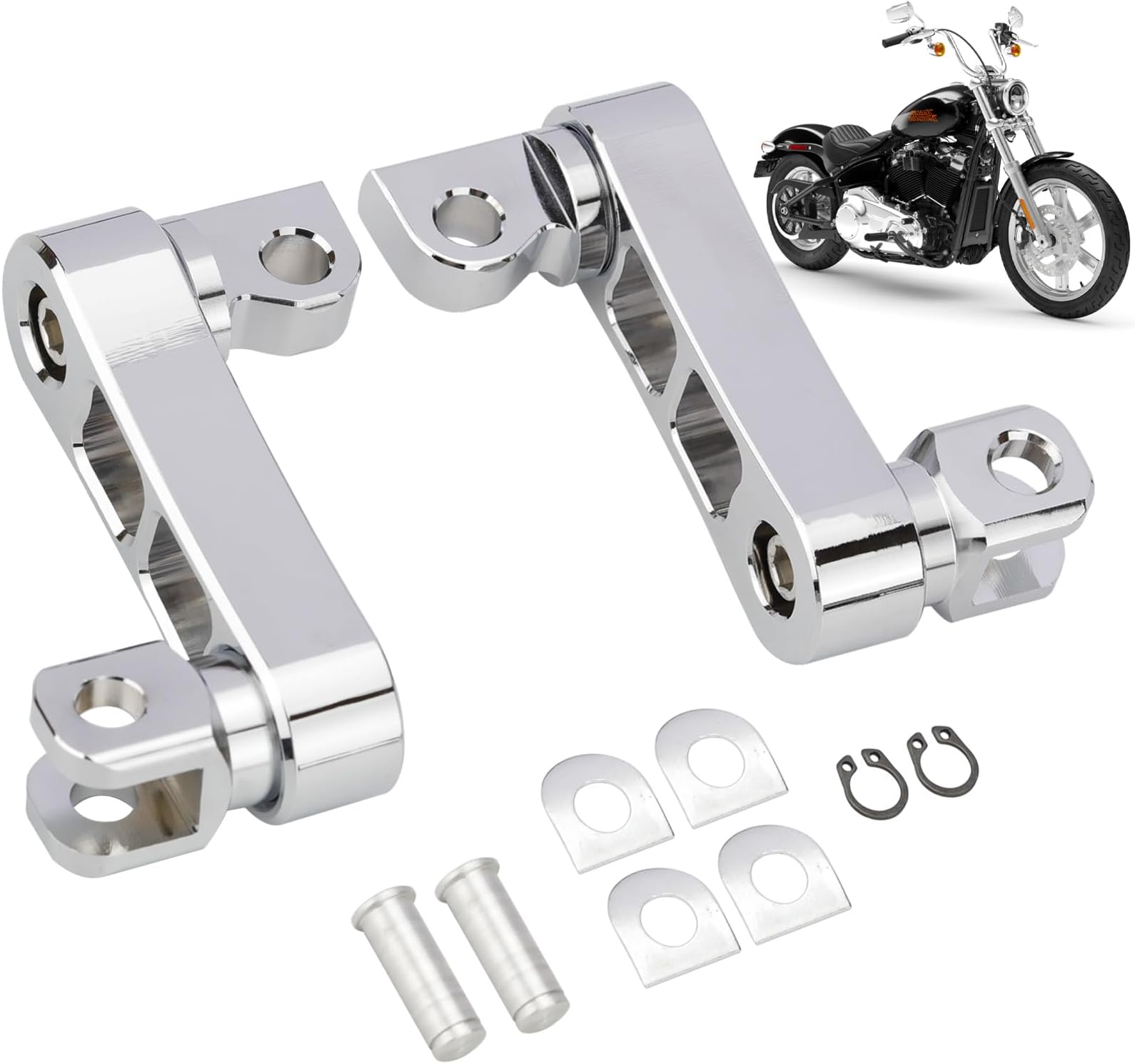 SMOTRCC Highway Footpegs Adjustable Passenger Foot Pegs 2 1