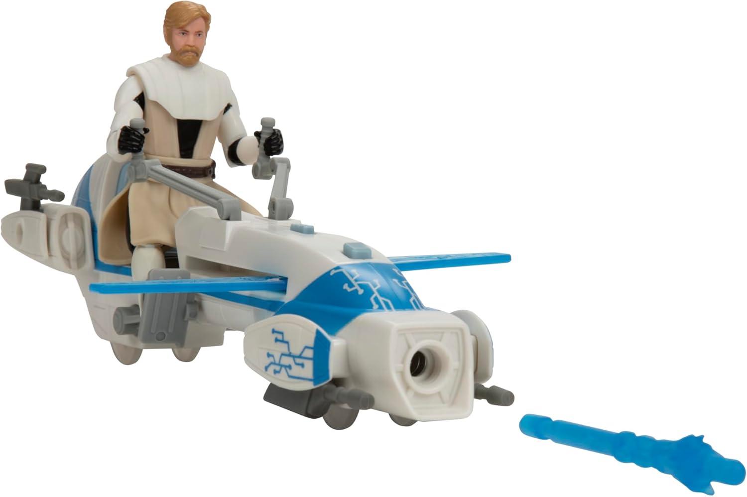 Star Wars Epic World of Action Obi-Wan Kenobi Action Figure & BARC Speeder Bike, 10 cm