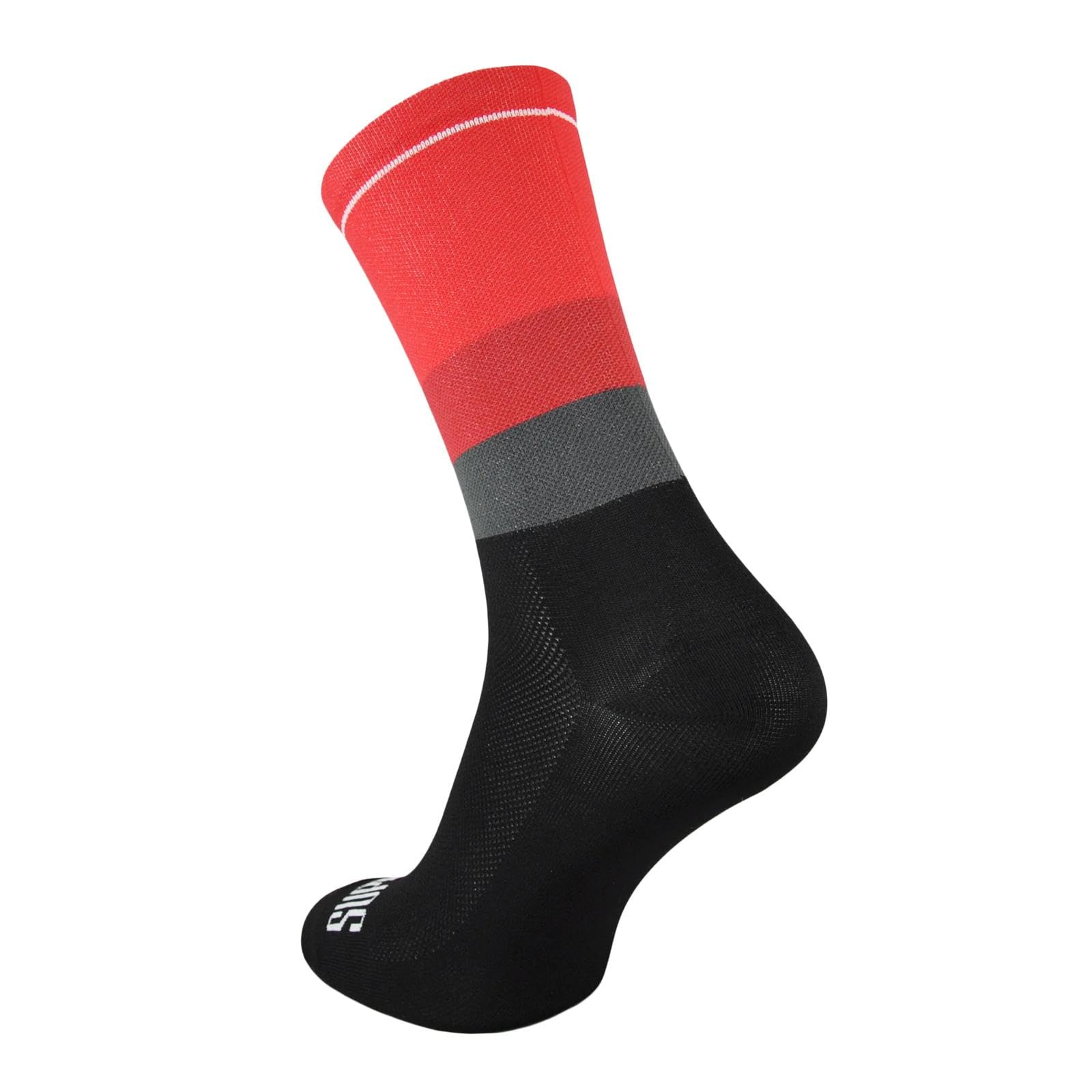 SUPPORT calzini da ciclismo da uomo tecnologia traspirante antiscivolo accessori monocolore