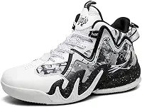 Tênis de basquete masculino com sola de borracha de malha antiderrapante tênis de corrida ao ar livre excelente aderência para botas de basquete esportivas