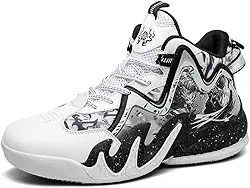 Tênis de basquete masculino com sola de borracha de malha antiderrapante tênis de corrida ao ar livre excelente aderência para botas de basquete esportivas