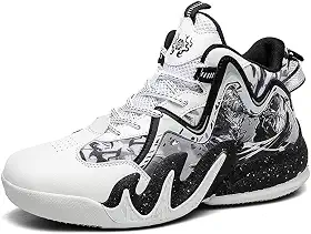 Tênis de basquete masculino com sola de borracha de malha antiderrapante tênis de corrida ao ar livre excelente aderência para botas de basquete esportivas