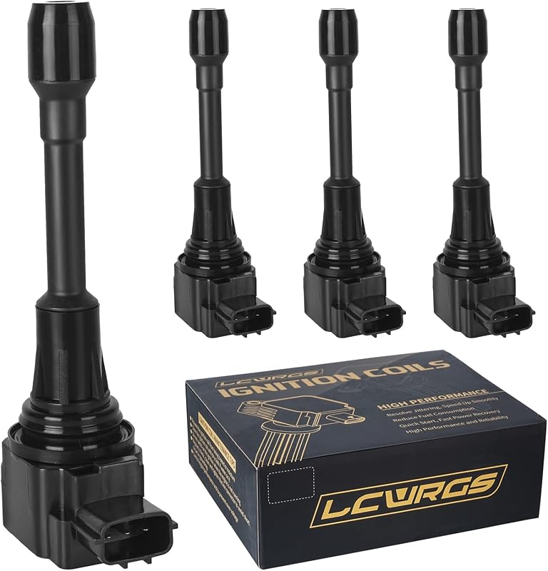 Jogo de 4 bobinas de ignição LCWRGS UF549 para Nissan Altima, Rogue, Sentra e Versa