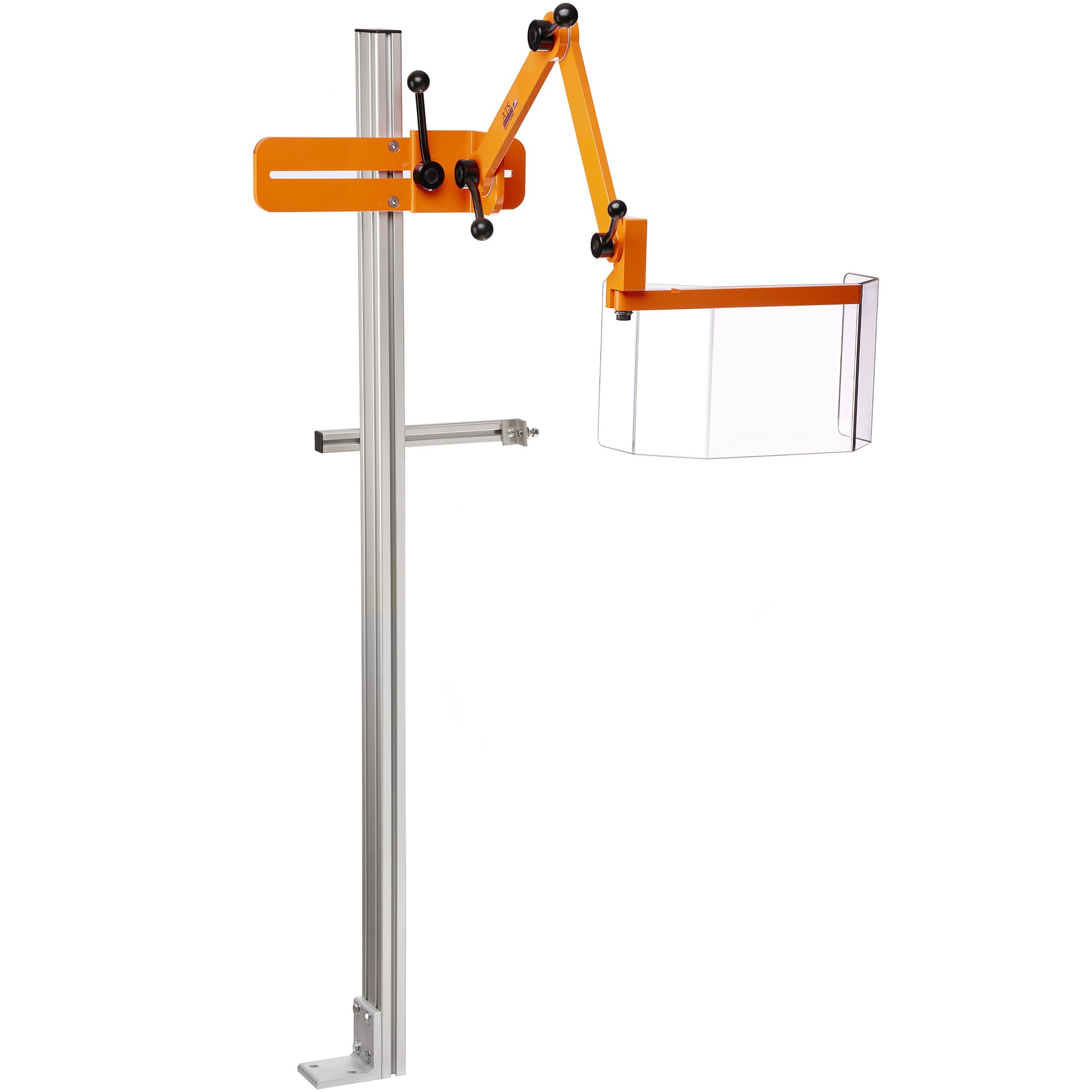 Floor Mount Milling Machine Safety Guard, Standard Model, NO Interlock. Part # MG-1 by ATS MACHINE SAFETY SOLUTIONS