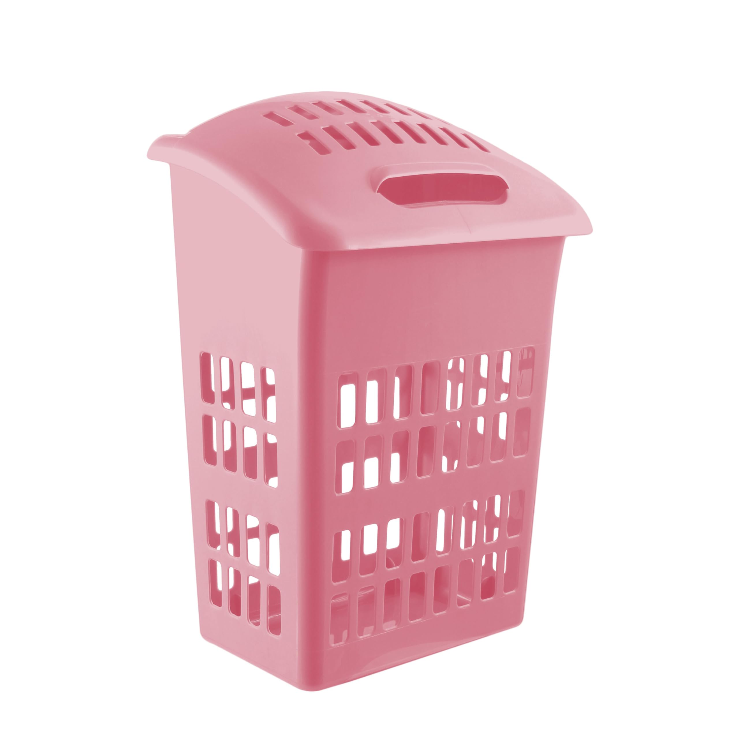 simpa 60L Laundry Basket - Pink