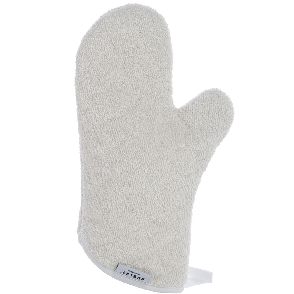 Oven Mitt Beige Terry Cloth - 15" L by HUBERT – Cotton, Beige, Model TT15BE-C