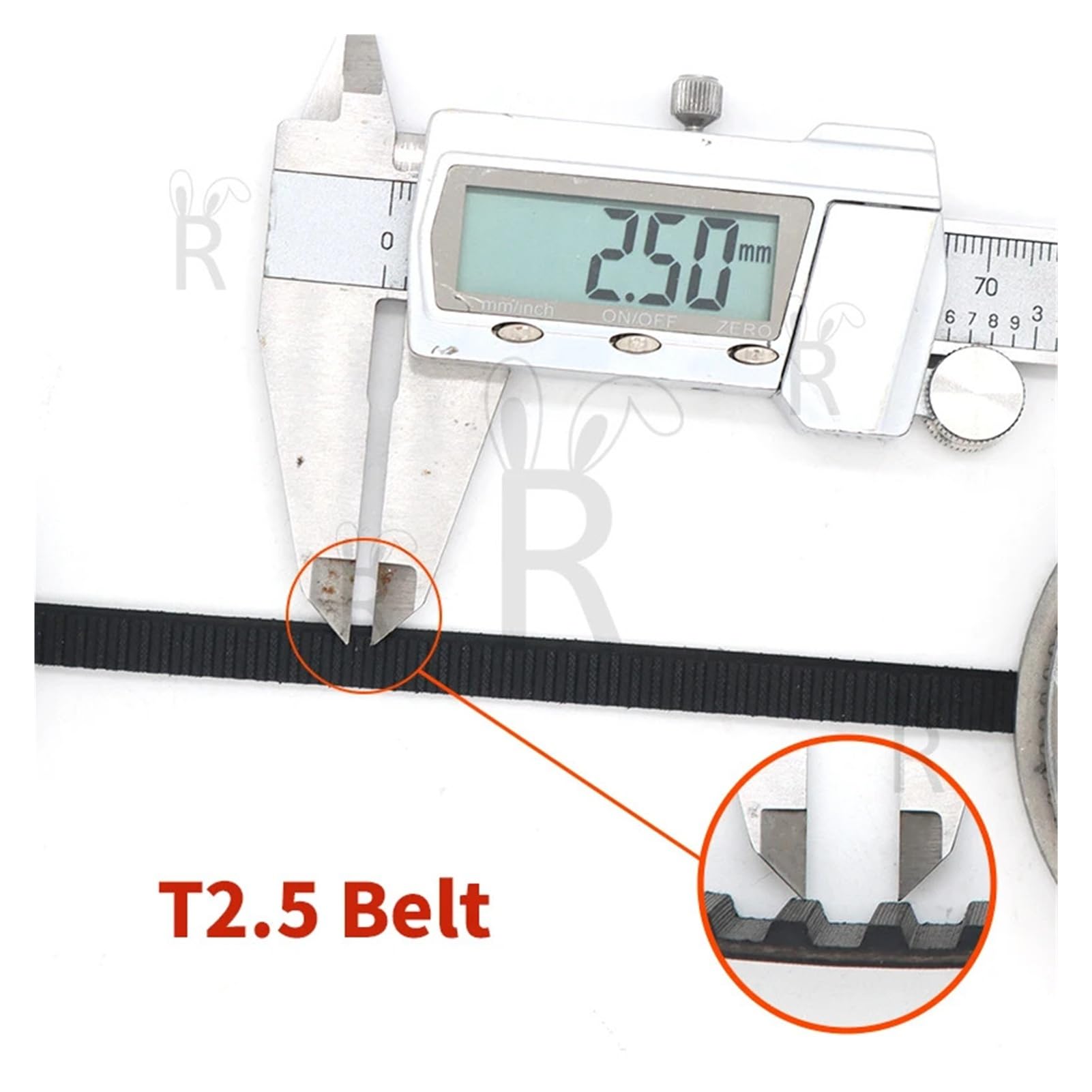 T2.5 Zahnriemen | Länge 287,5 mm bis 480 mm. 6mm 10mm . 15 mm 20 mm Synchron-Trapezgummi(400mm,T2.5 TIMING BELT_15MM)