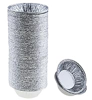 Miamex 200 Stück Törtchenformen aus Aluminium, Fassungsvermögen: 50 ml