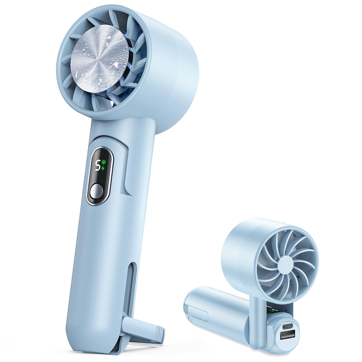 Amazon | 携帯扇風機 ハンディファン 【冷感プレート付き モバイル