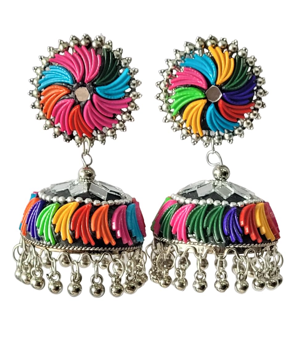 See full amazon price history chart for Traditional Big Earrings Jhumki Jhumka for Women Girls Multicolor Earring Jwellery Long Danglers For Rakhi Gift (One Layer-Multicolor Big Jhumka) Traditional Big Earrings Jhumki Jhumka for Women Girls Multicolor Earring Jwellery Long Danglers For Rakhi Gift (One Layer-Multicolor Big Jhumka) (B0CLH1VPZ4) Amazon Price History, Amazon Price Tracker
