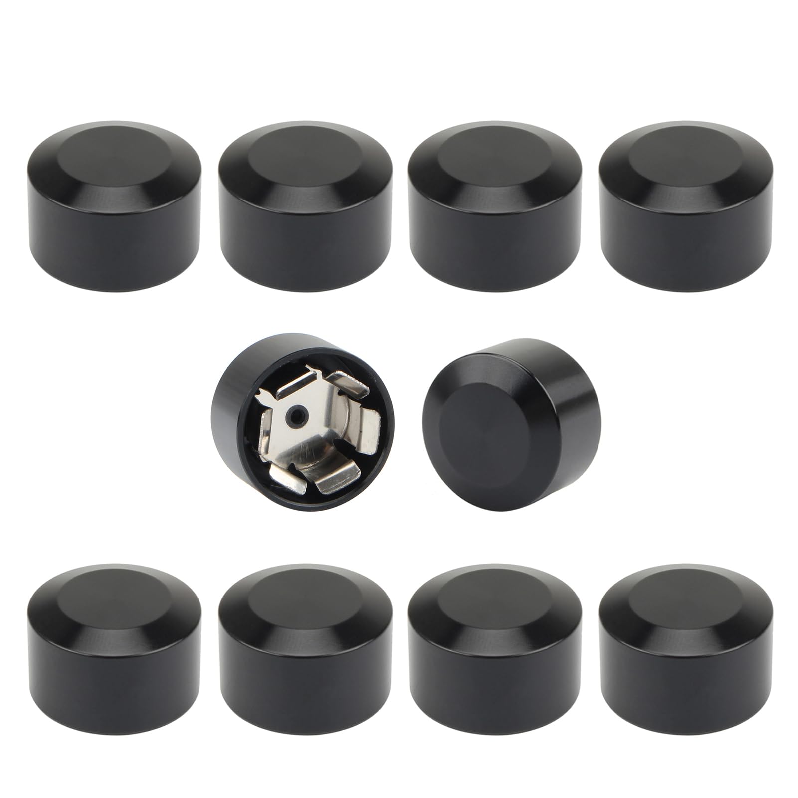 10 Pcs Motorcycle Bolt Covers Engine Topper Caps Aluminum for Harley Twin Cam Sportster Dyna Touring Street Glide Road King Softail Breakout Slim (