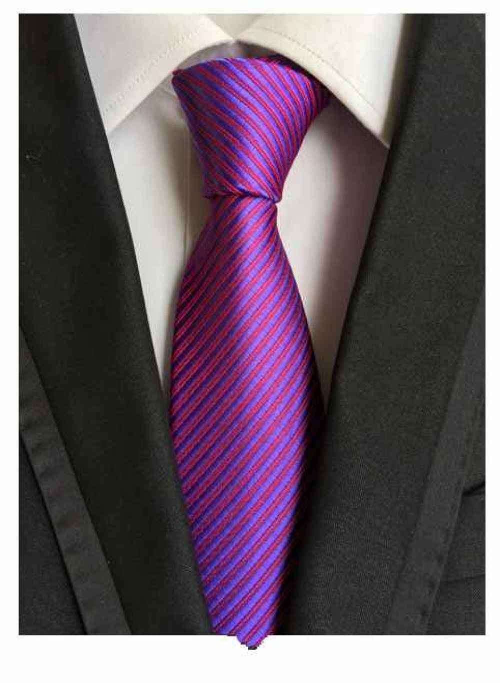 ARTQMen'S Tiesnew Bright Purple Twill Tie Men'S Polyester Silk Handmade Ties Men'S And Women'S Shirt Accessories Gifts For Men