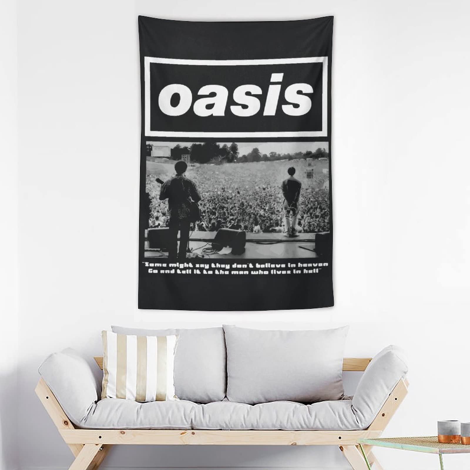 Amazon.co.jp: タペストリー オアシス OASIS バンド 壁掛け 壁飾り 布