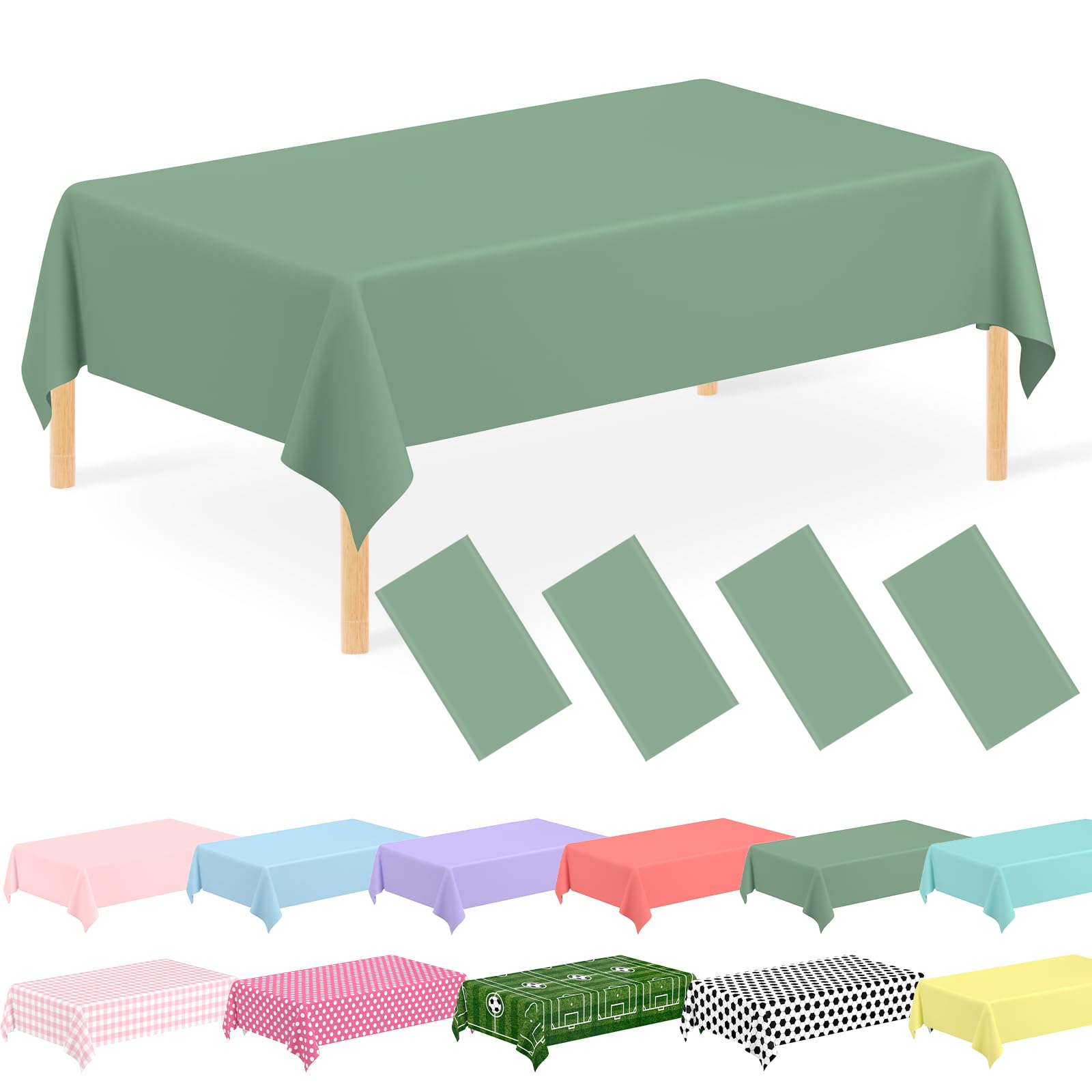 Nappe jetable verte sauge lot de 4 pour éviter la corvée de nettoyage après un anniversaire