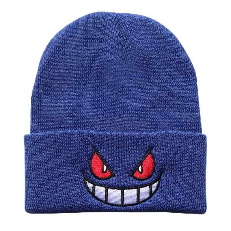 Bonito Gorro de Punto de Anime Bordado - Elegante y Cálido,