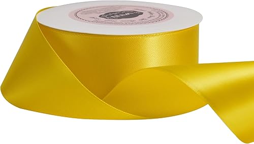 Miniatura 7 de VATIN Cinta de satén de poliéster de una cara moradaberenjena de 1-12 pulgadas de ancho, carrete de 6 yardas, perfecta para decoración de bodas,