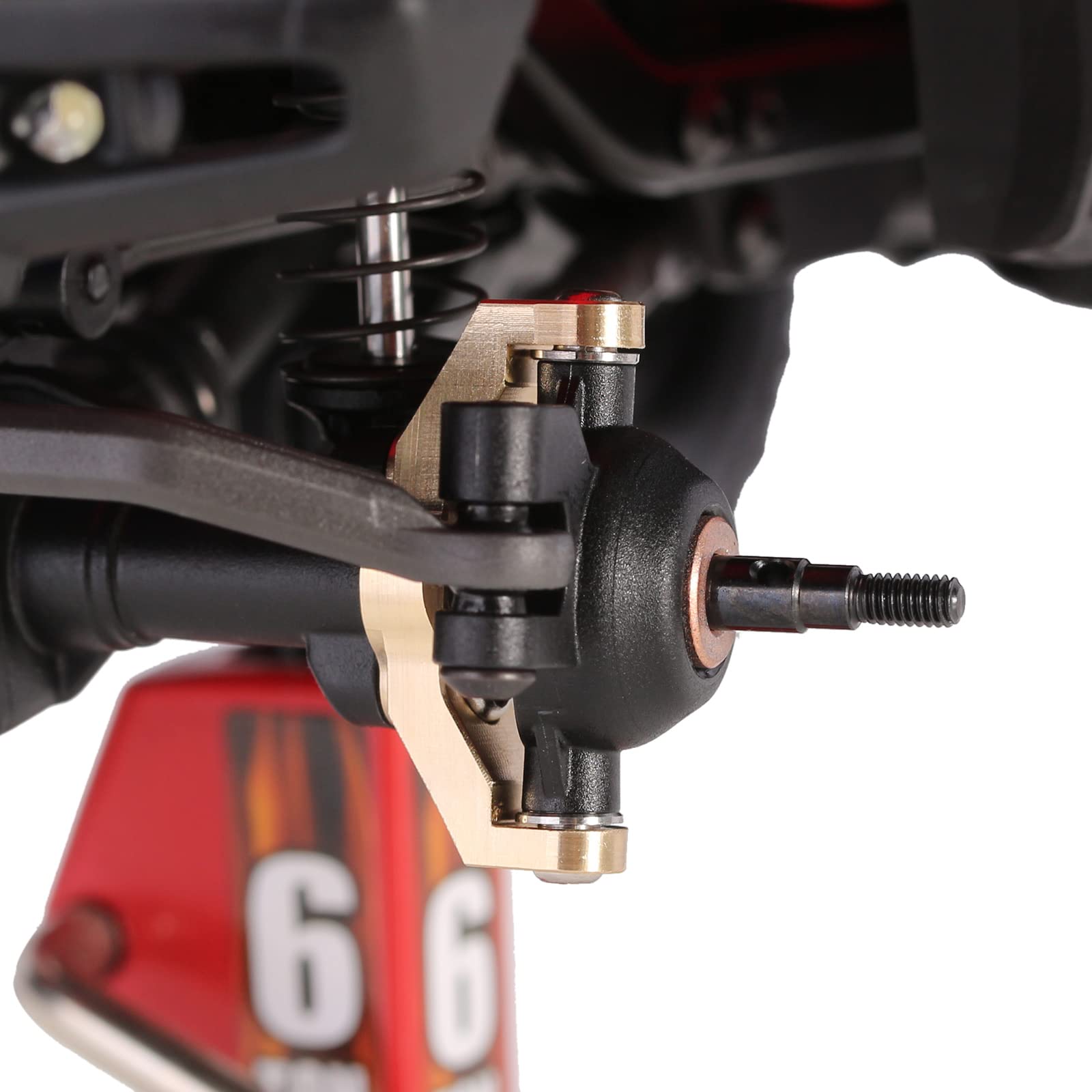 INJORA Laiton Caster Blocks C-Hubs Et Direction Kit Blocks Knuckle Pour TRX4M 1/18 RC Crawler Upgrade Parts,Gris