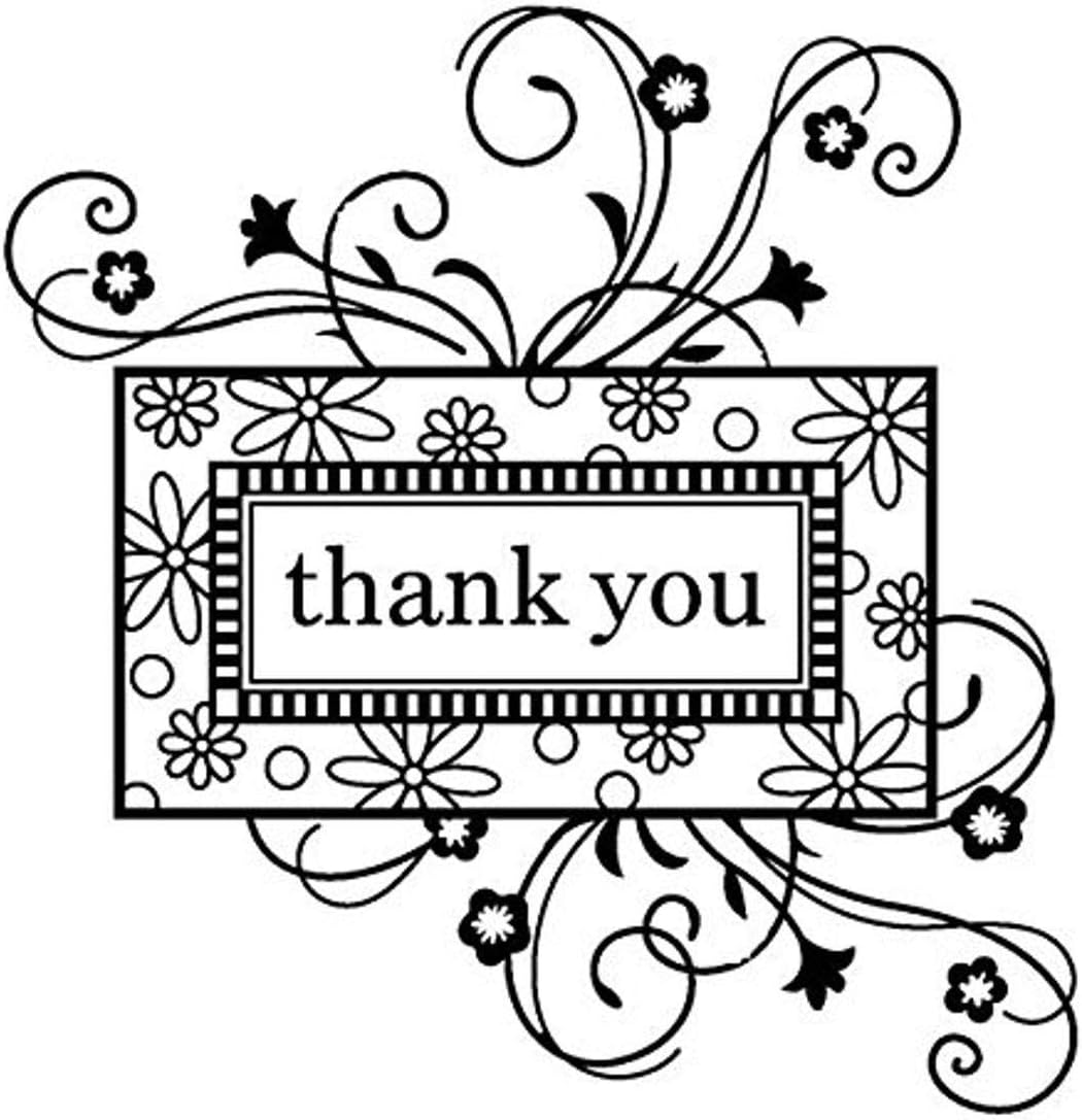 Inkadinkado クリア ミニ切手-感謝するフレーム