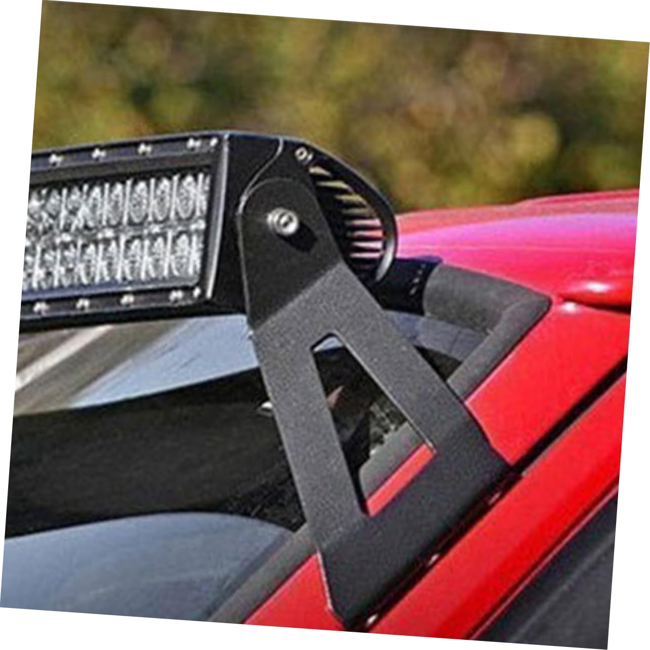 Hemobllo Support De Fixation Fer Pour Lampe Led De Toit 50 Pouces, Kit Support Solide Pour Éclairage Automobile, Montage Pare-brise Hiver, Accessoires Véhicules Utilitaires Et 4x4