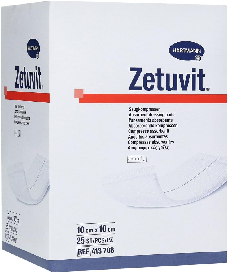 Compresas estériles, 10 x 10 cm CPC 25 St compresas