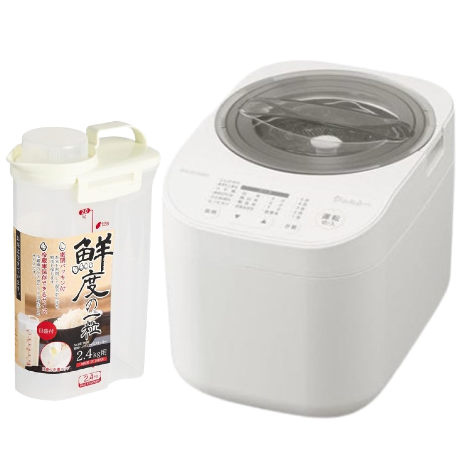 Amazon | アイリスオーヤマ 精米機 家庭用 5合 RCI-C5-C アイボリー