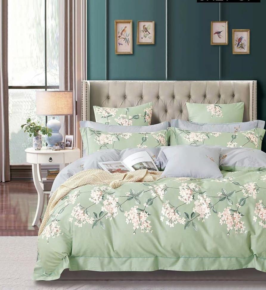 Jyotaksh Premium Quilt Cover Single Bed with Zipper Blanket Cover/rajai Cover/Comforter Cover/Duvet Cover King Size Glace Cotton Warm Stuff (King Size Dohars) 60x90 Inches Duvet Single 01-image-35