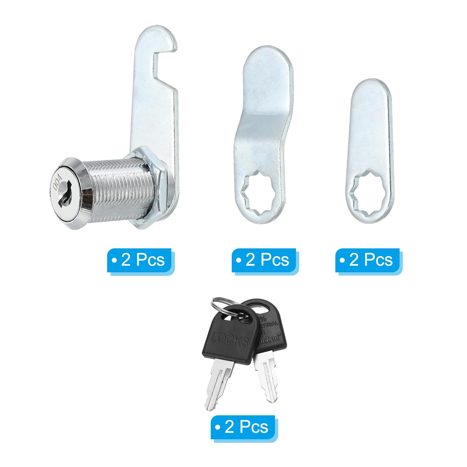 PATIKIL 1-1/8" Cam Lock with Keys - Image 3
