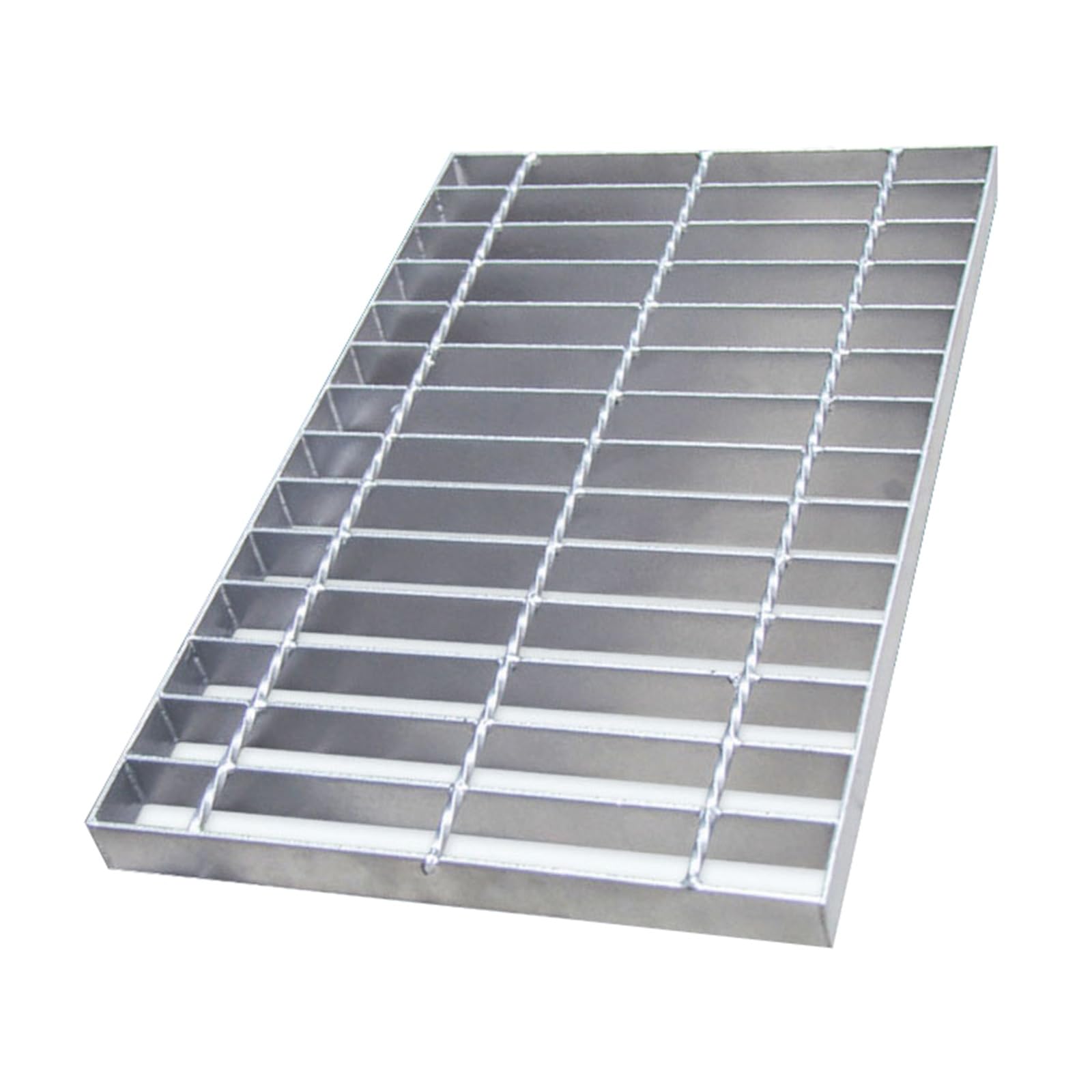 Galvanized Drainage Grates for Driveway - 20-40 Inch Rectangle Sewer Grate Plate for Garden, Parking, and Outdoor Use(100x40x3cm)