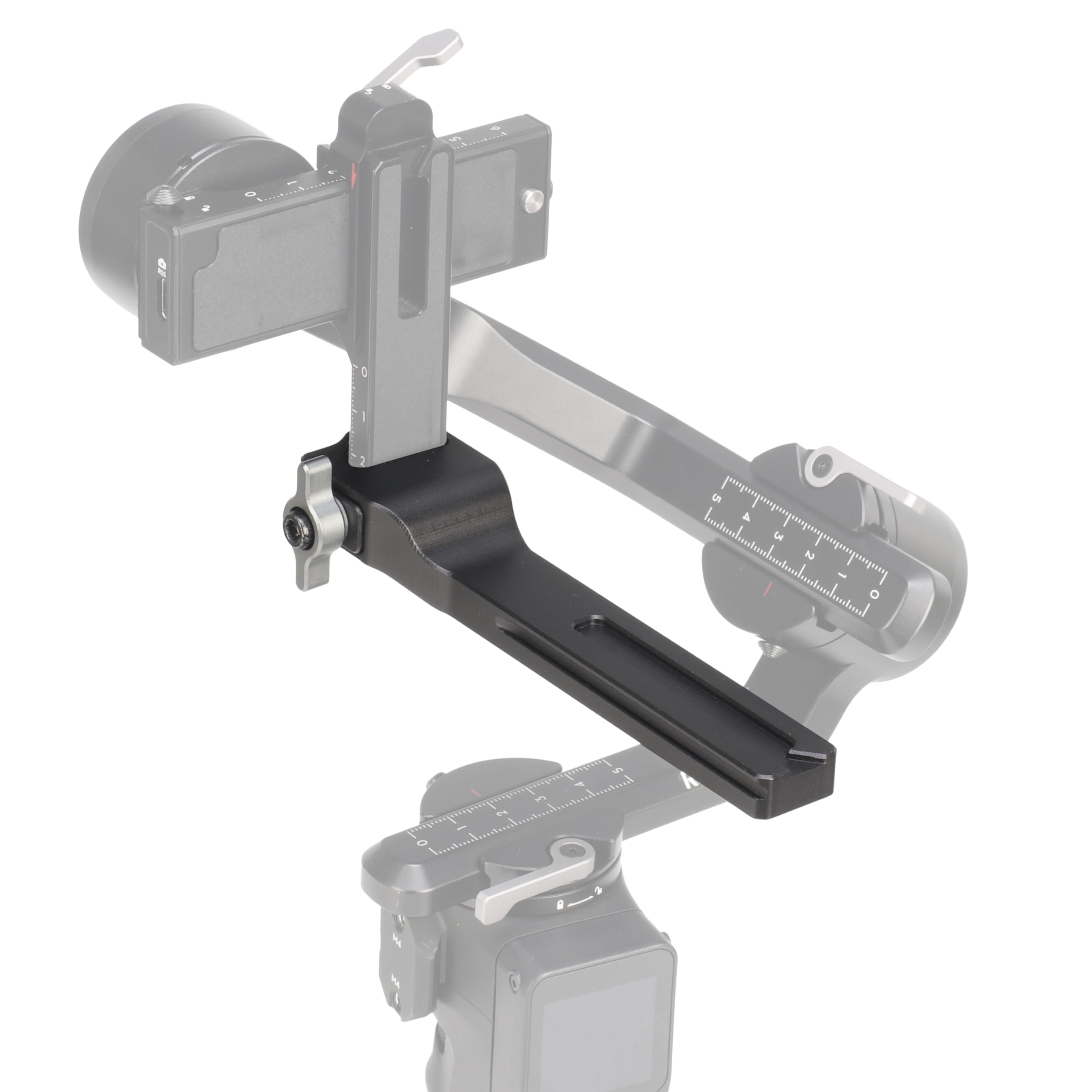 FOTGA Braccio di estensione per stabilizzatore cardanico DJI Ronin RS 3 Mini, piastra di montaggio a braccio verticale esteso a sgancio rapido con design a spazio più lungo per bilanciare RS3 Mini con
