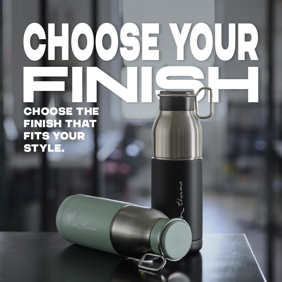 ELITE MIA Thermo-Trinkflasche Kupfer 550 ml – Isoliert, BPA-frei & Auslaufsicher – Für Fahrrad Outdoor Sport Wandern – Edelstahl Thermoflasche