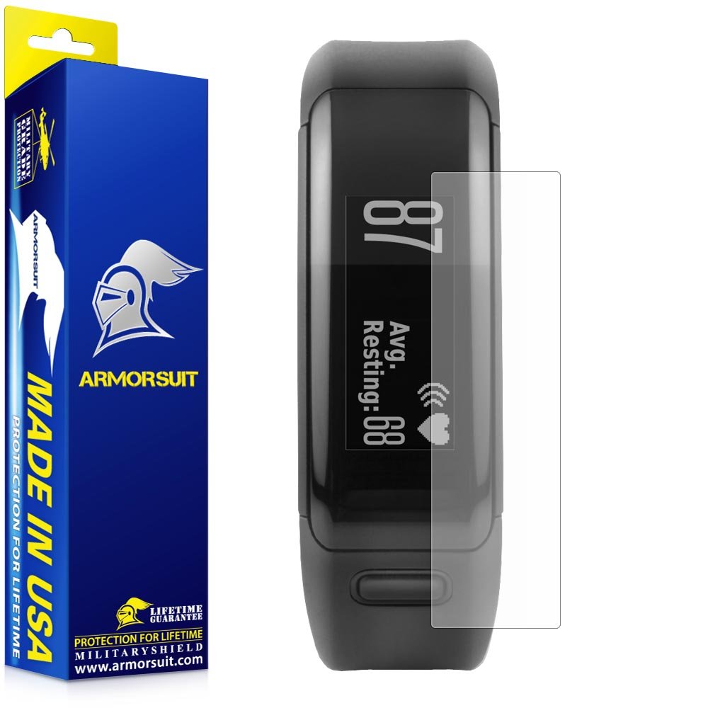 ArmorSuit Garmin vivosmart HR Screen Protector [2 Pack], MilitaryShield Anti-Glare Matte Screen Protector compatible with Garmin vivosmart HR - Anti Bubble Film